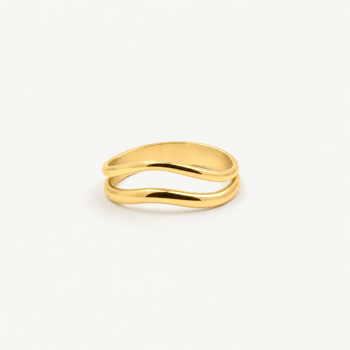 Split Shank Wave Ring