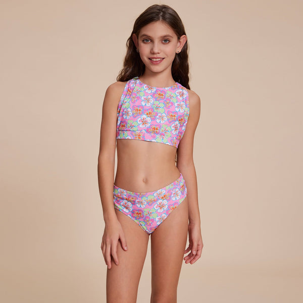 Sporty Floral Bikini - Stylr