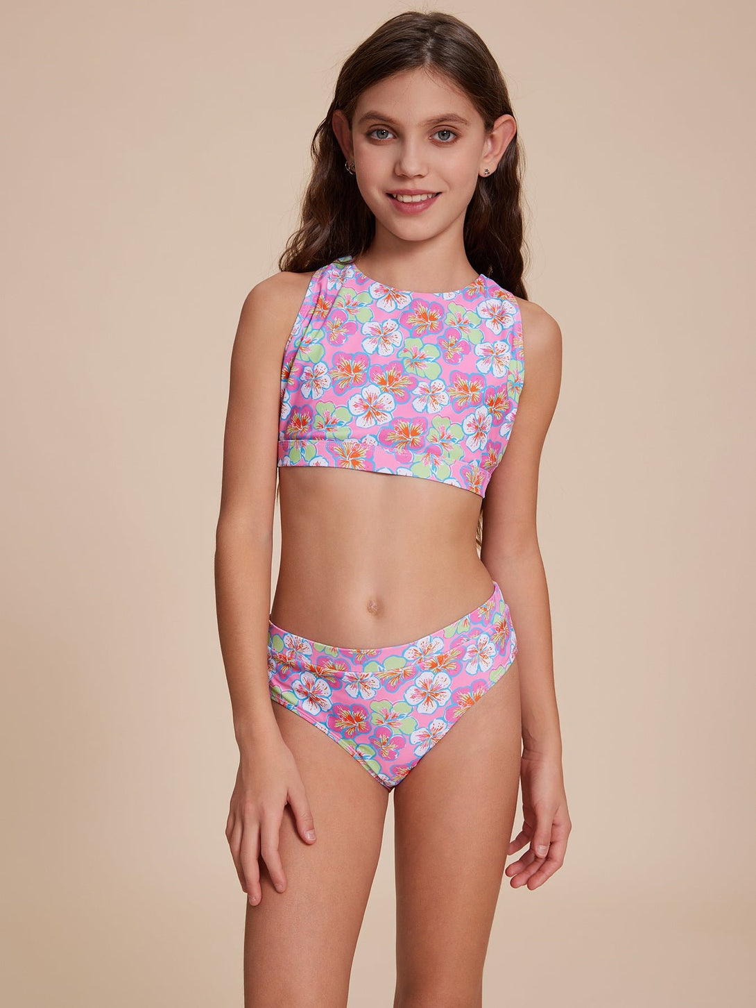 Sporty Floral Bikini - Stylr