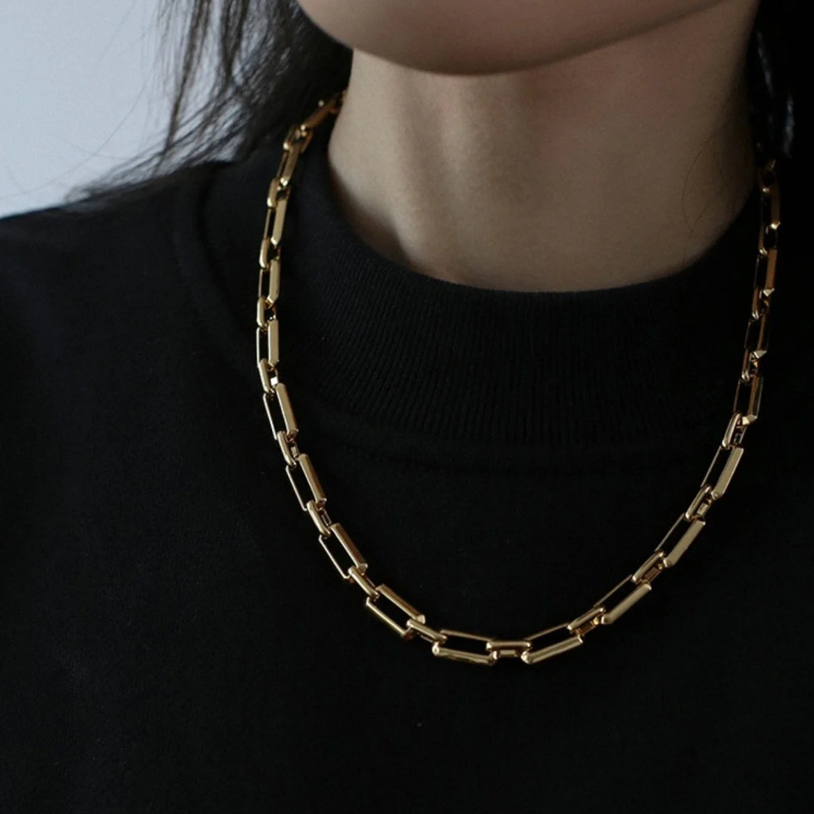 Square Chainlink Necklace