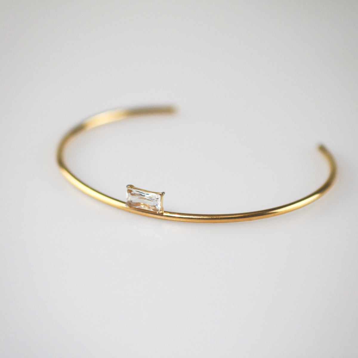 Squre Rhinestone Cuff Bracelet