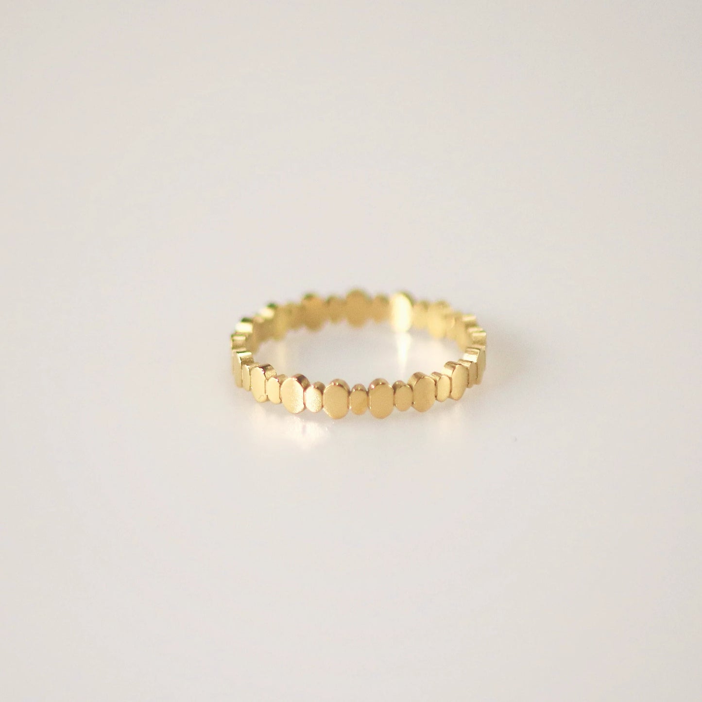 stackable ring in stainless steel, waterproof jewelry