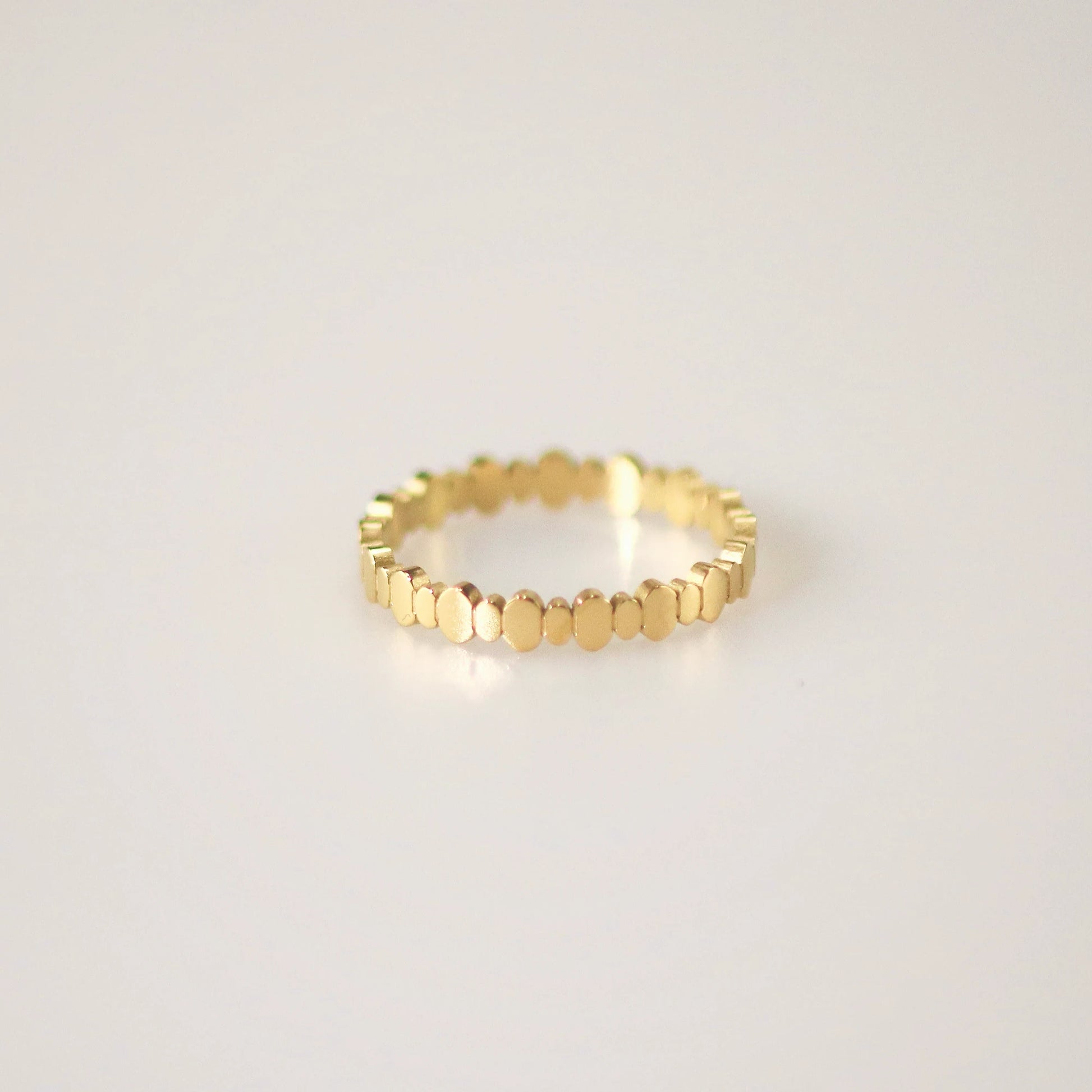stackable ring in stainless steel, waterproof jewelry