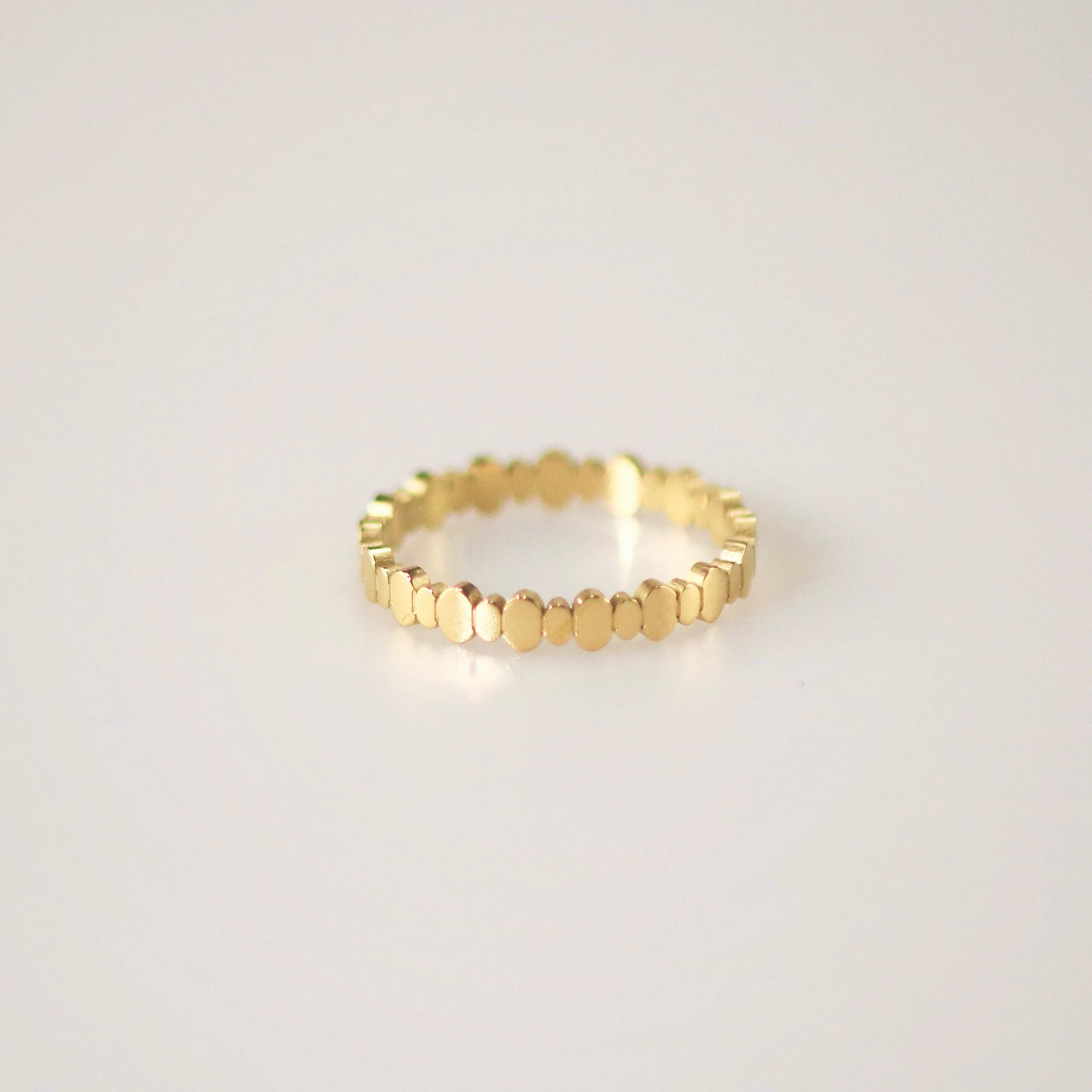 stackable ring in stainless steel, waterproof jewelry