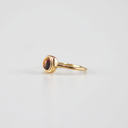 tiger's eye ring in stainless steel waterproof jewelry for women