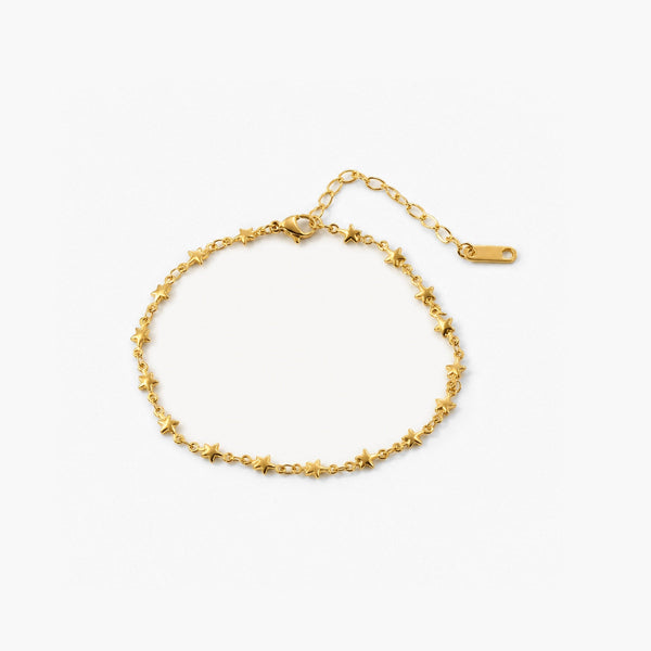 Star Chain Anklet — Waterproof Gold Plated