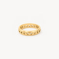 Star Eternity Band Ring – vergoldeter Stapelring