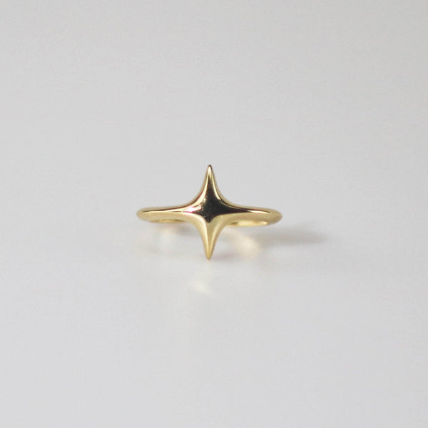 Minimalist Gold Plated Star Ring – Hypoallergenic 316L