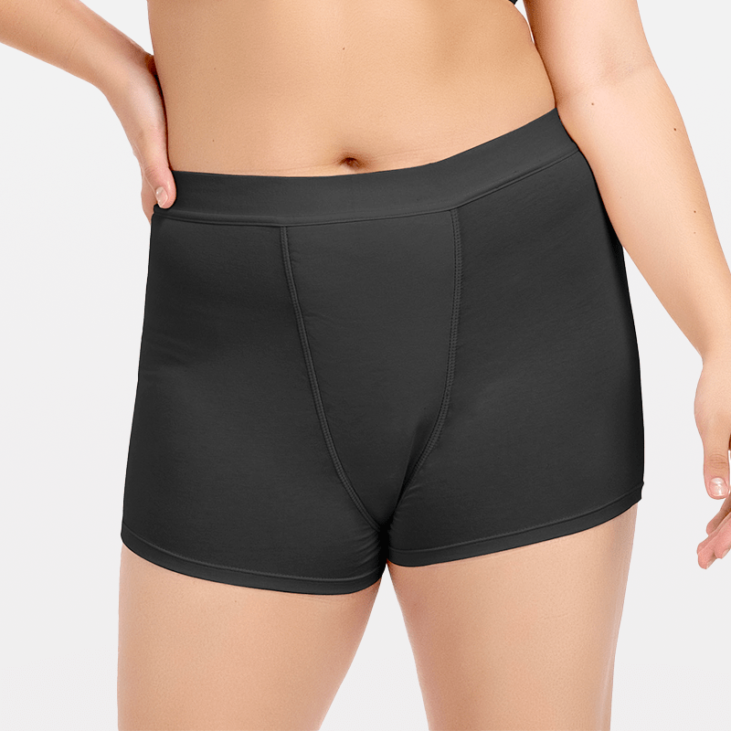 Stretch Seamless Heavy Flow Boyshort Period Underwear - Stylr