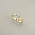 Meideya Jewelry Sun Band Ring gold 