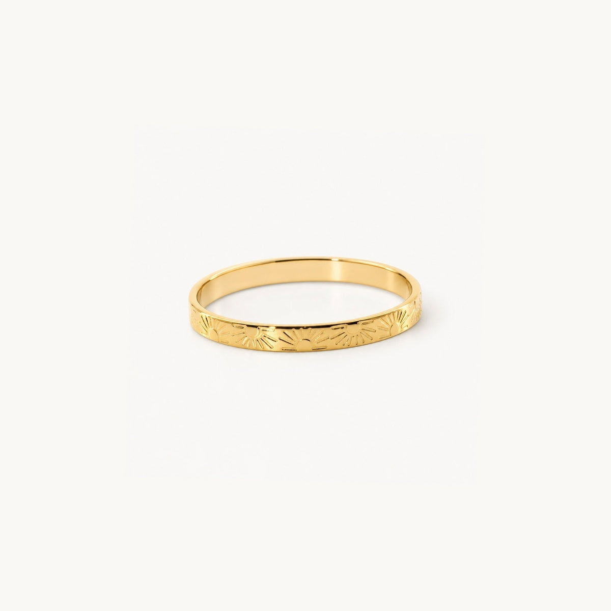 Sun Band Ring gold