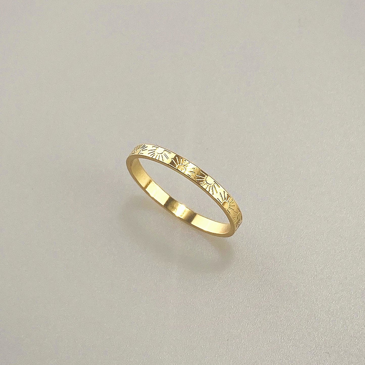 Sun Band Ring gold