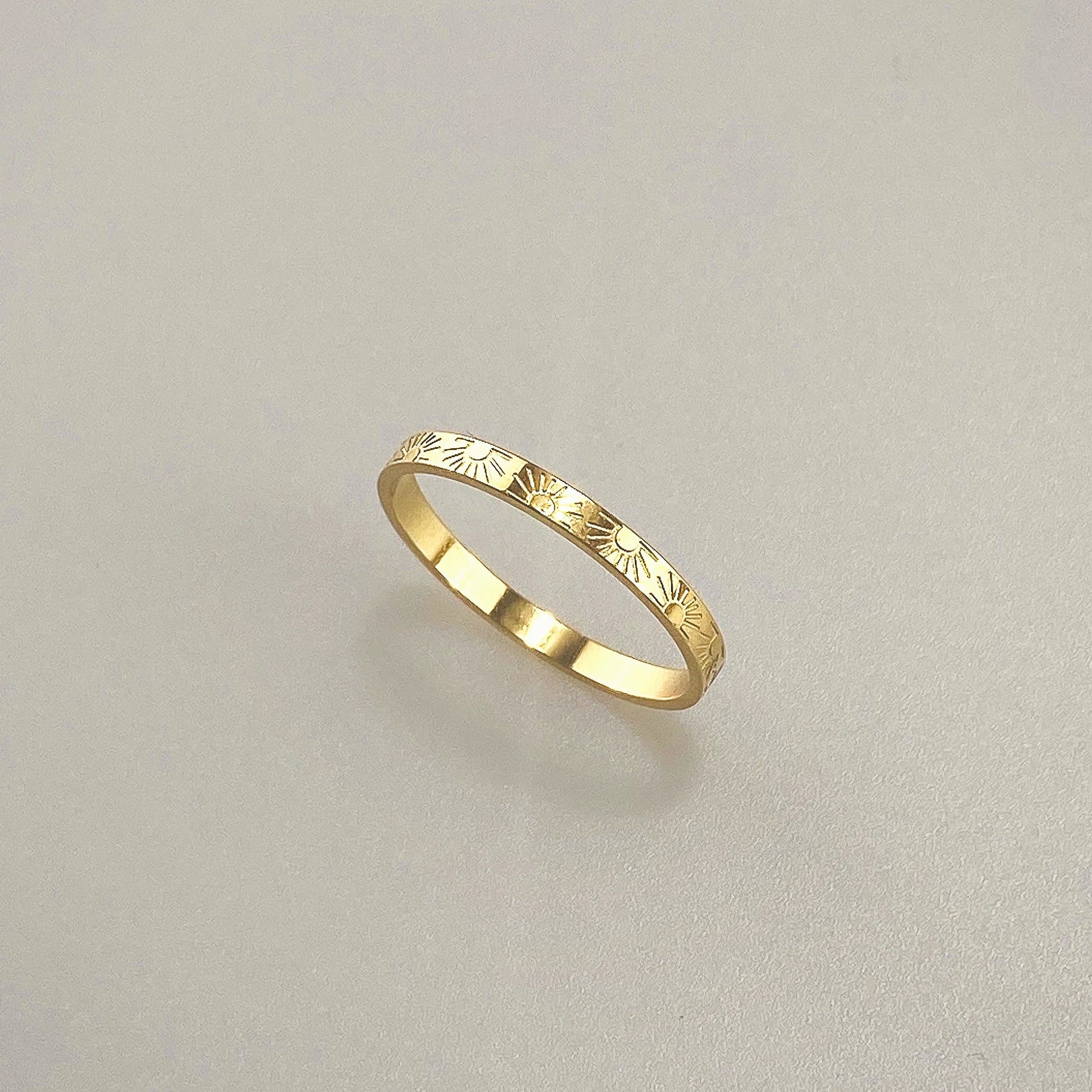Sun Band Ring gold