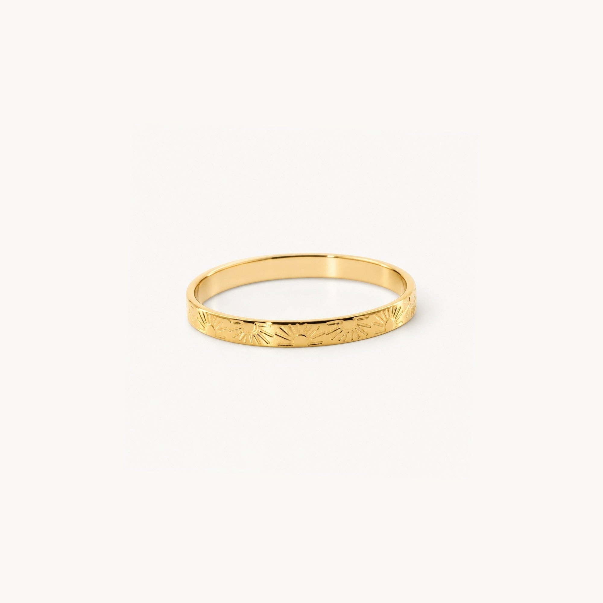Sun Band Ring gold