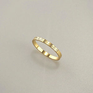 Meideya Jewelry Sun Band Ring gold 