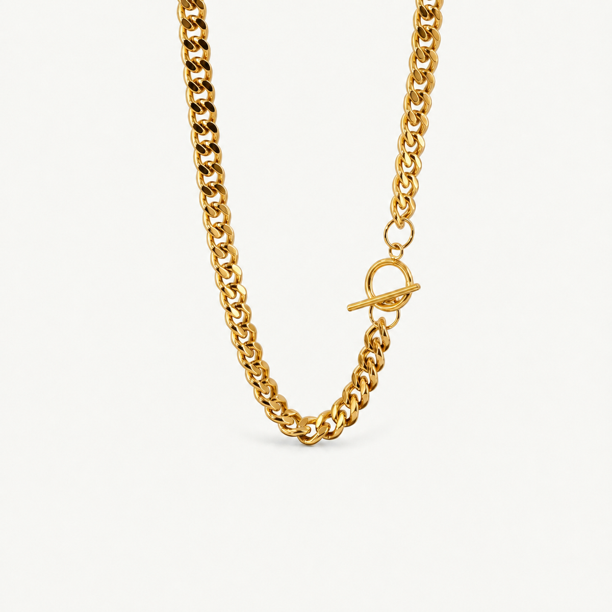 T-Bar Curb Chain Necklace