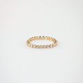 Tennis Chain Ring – Hypoallergenic 18k Gold Plated Stainless Steel