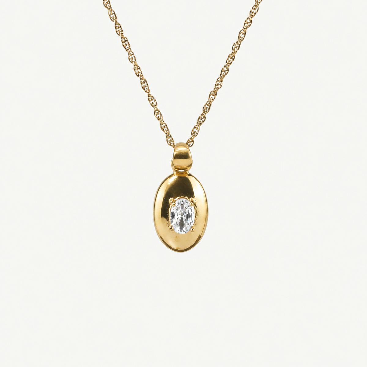Oval Pendant Necklace