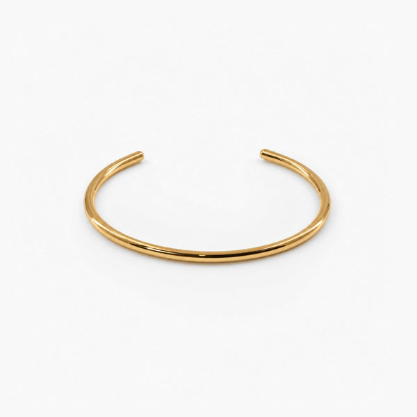 Thin Cuff Bracelet – 18K Gold Plated, Waterproof