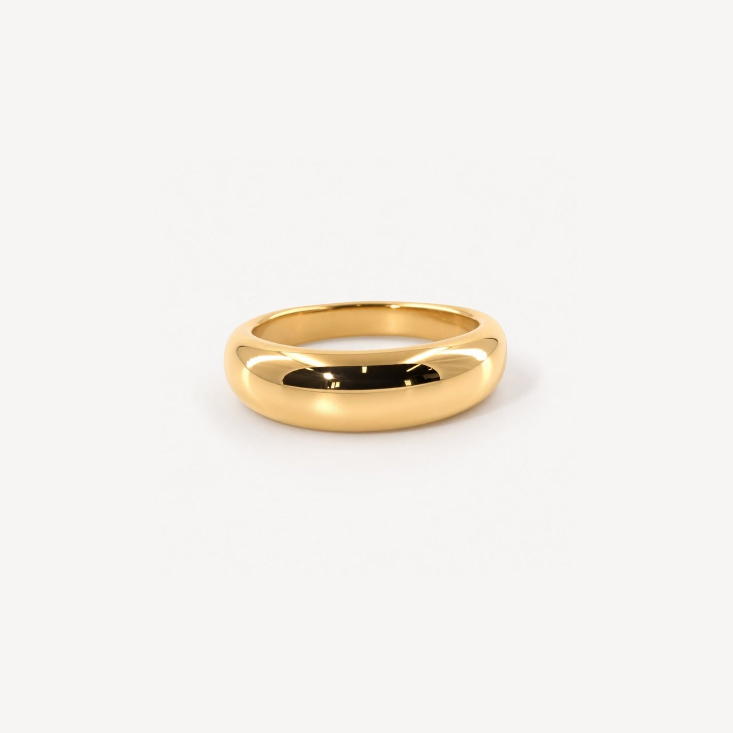 Thin Dome Ring - Wasserdichter 18k vergoldeter Edelstahl