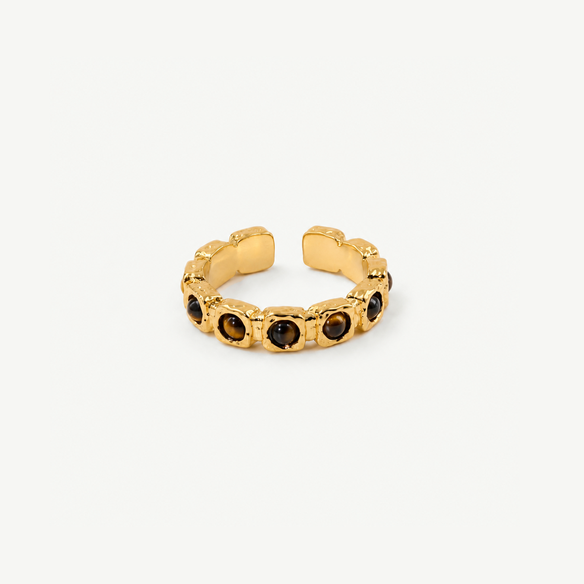 Tiger's Eye Band Ring