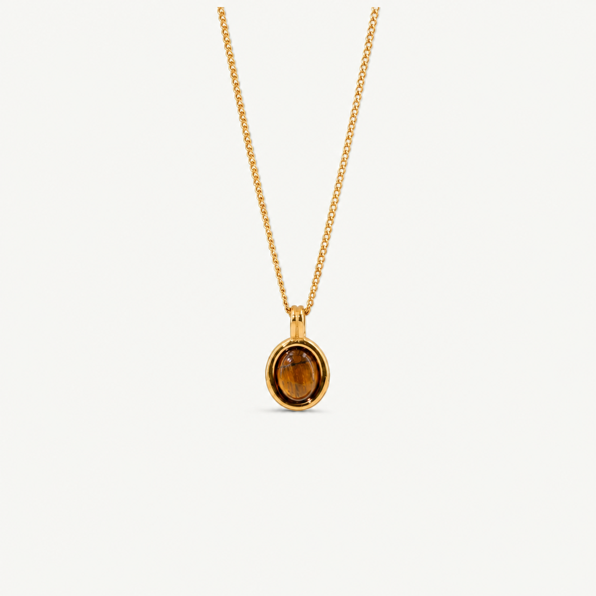 Tiger's Eye Pendant Necklace