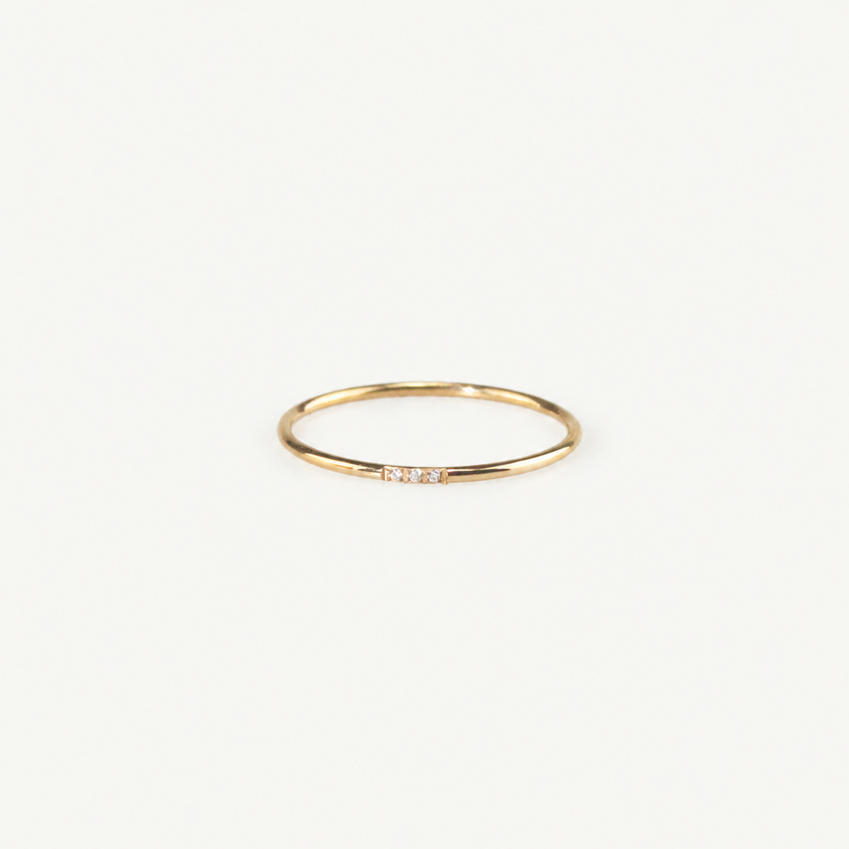 Tiny CZ Stacker Ring