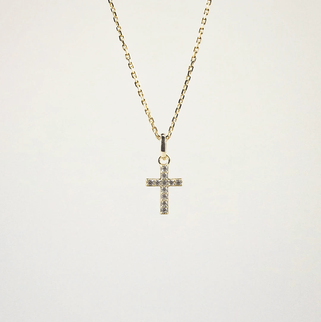 tiny cross necklace