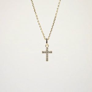 tiny cross necklace