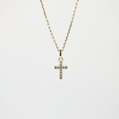 tiny cross necklace