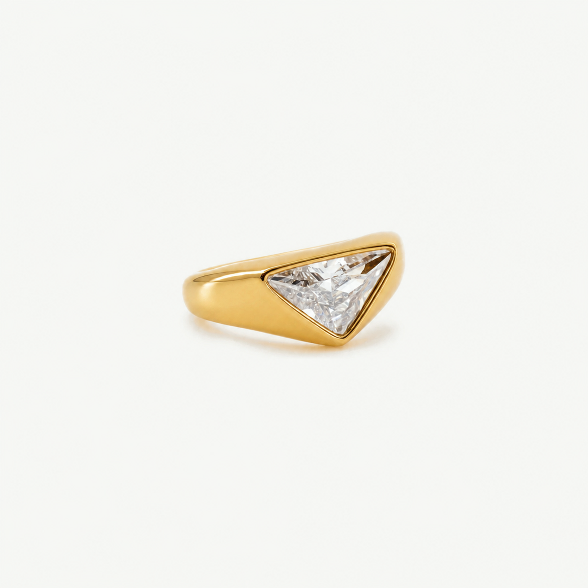 Trilliant Cut Gemstone Ring