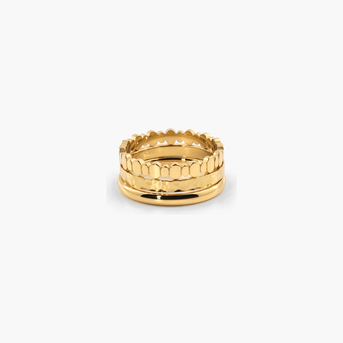 Triple stacking ring set