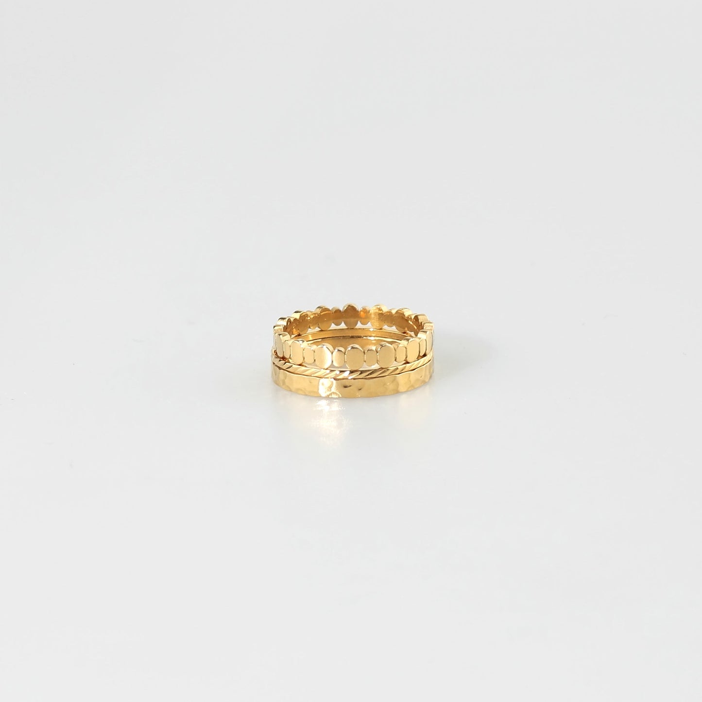Triple stacking ring set
