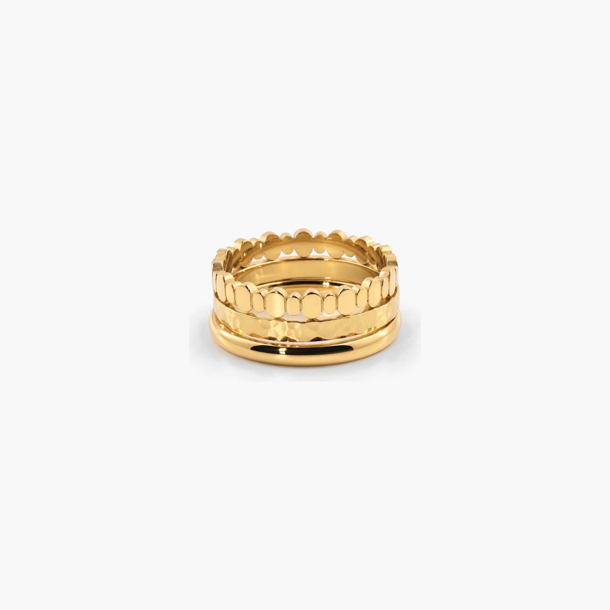 Triple stacking ring set