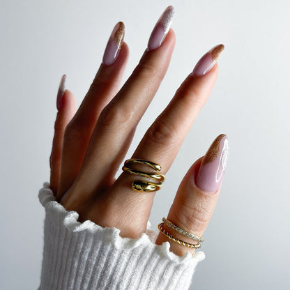 Triple Row Hug Ring