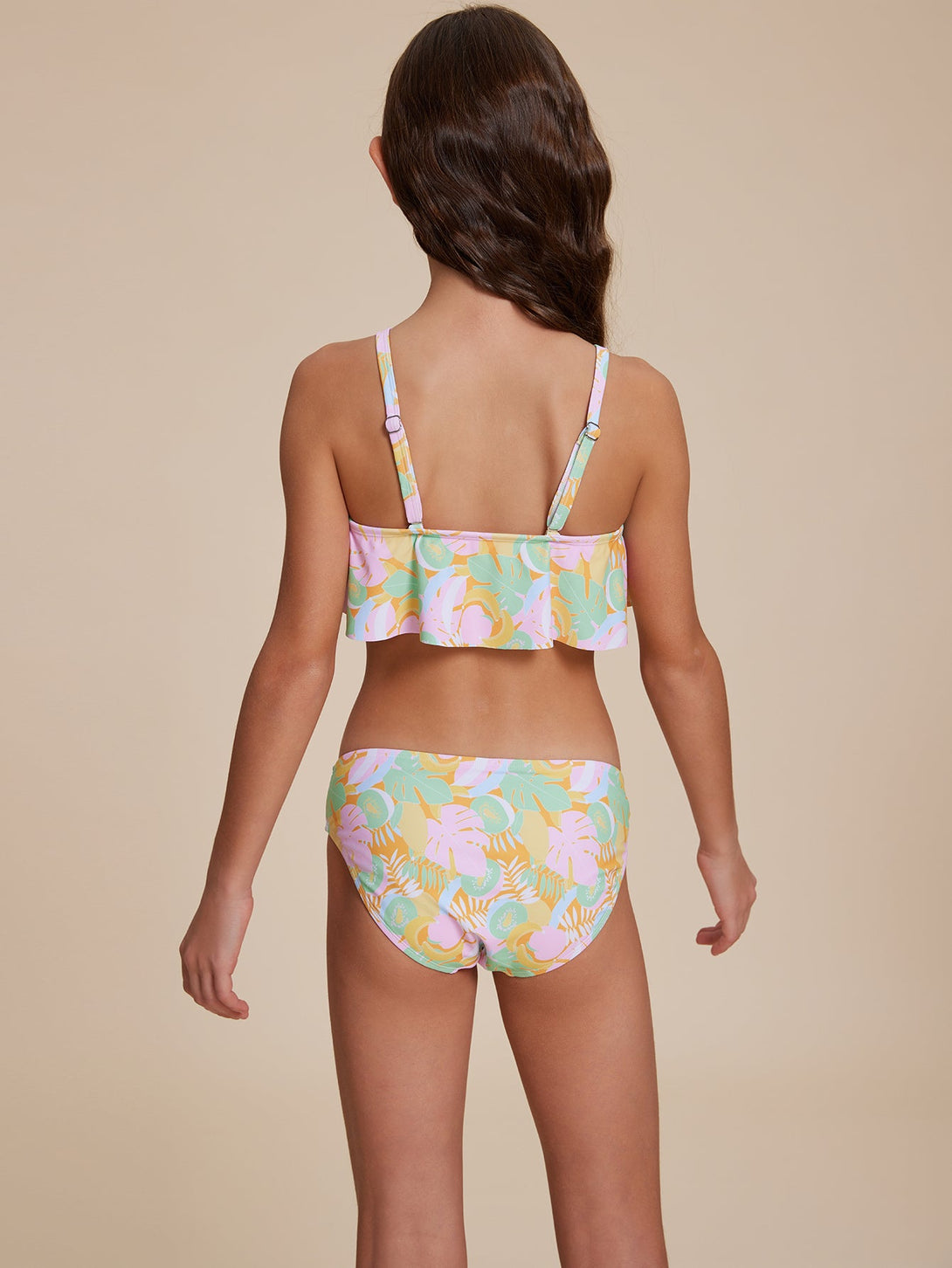 Tropical Ruffled Bikini - Stylr