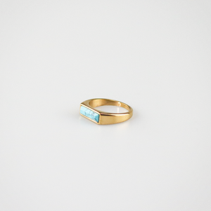 gold turquoise ring