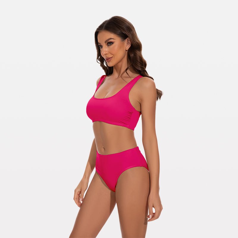 Two Piece Menstrual Leakproof Sporty Bikini Set - Stylr