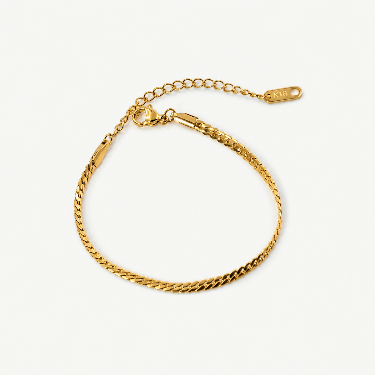 Uma Bracelet - 18k Gold Plated Stainless Steel Chain Bracelet