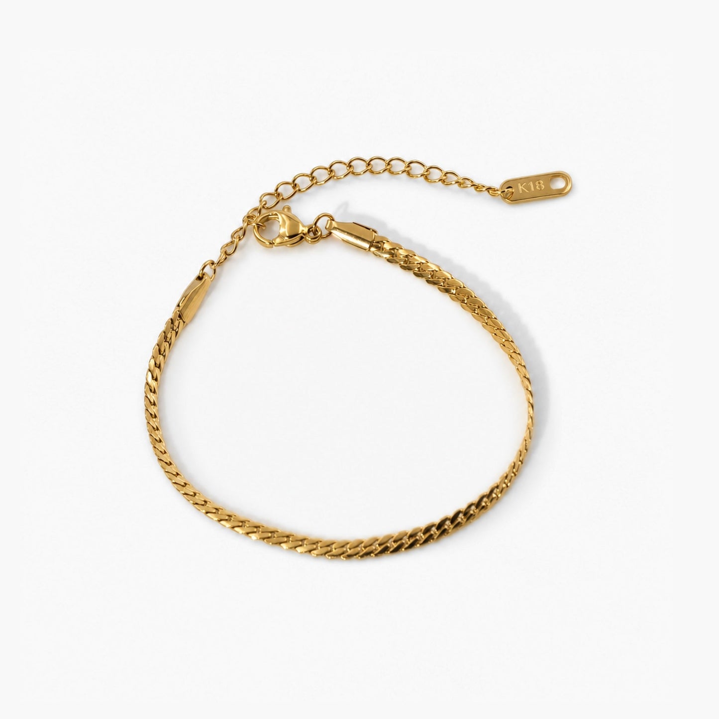 Uma Bracelet - 18k Gold Plated Stainless Steel Chain Bracelet