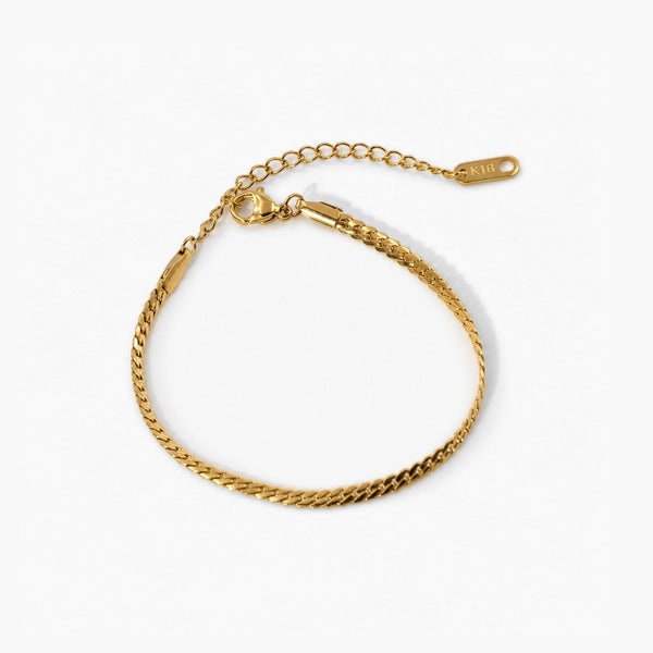 Uma Bracelet - 18k Gold Plated Stainless Steel Chain Bracelet