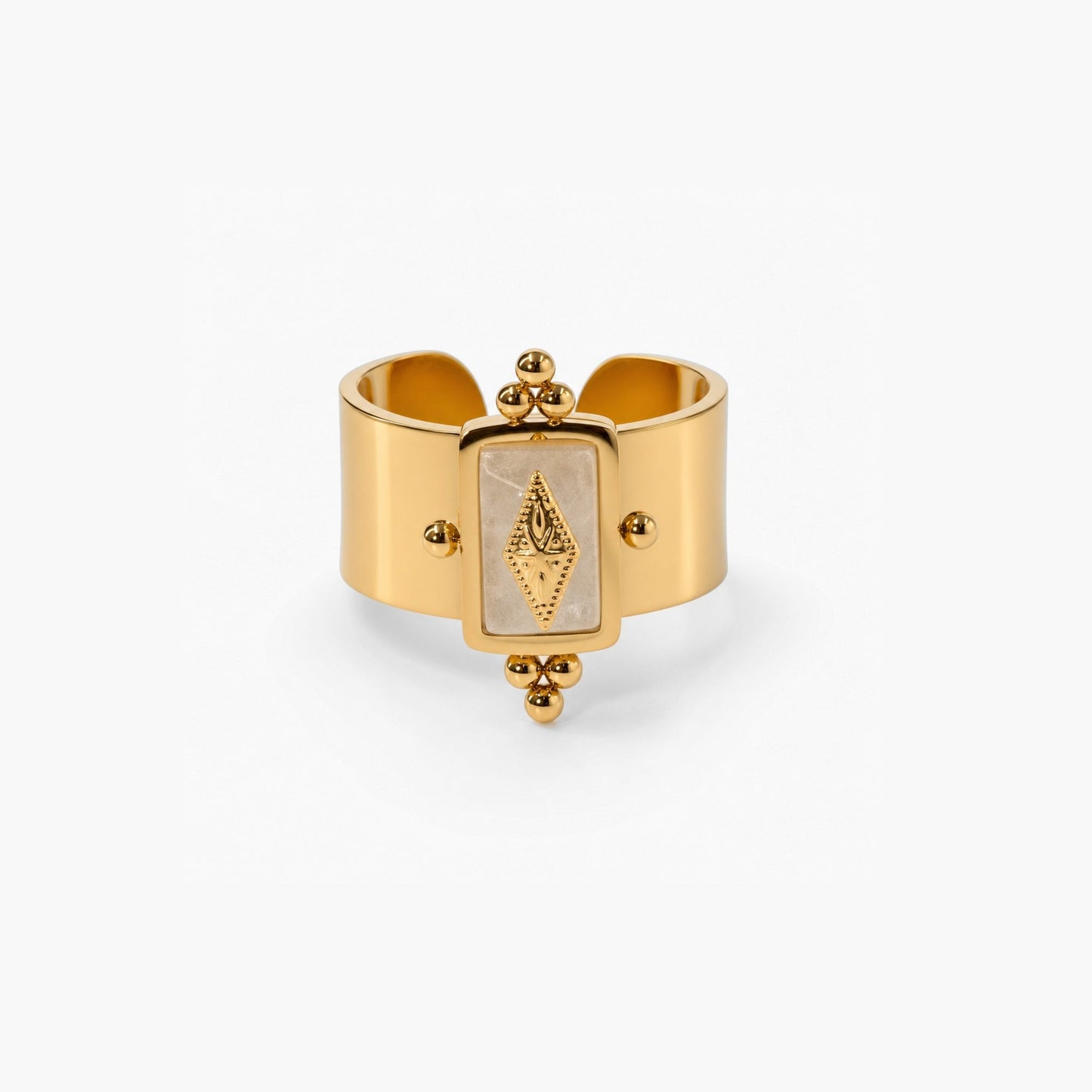 Vintage wasserfester Edelstahlring – Royal Knight