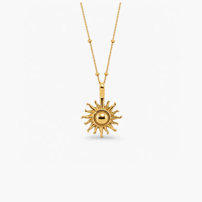 Sun Halskette — Wasserfester 18k vergoldeter Schmuck | Stylr
