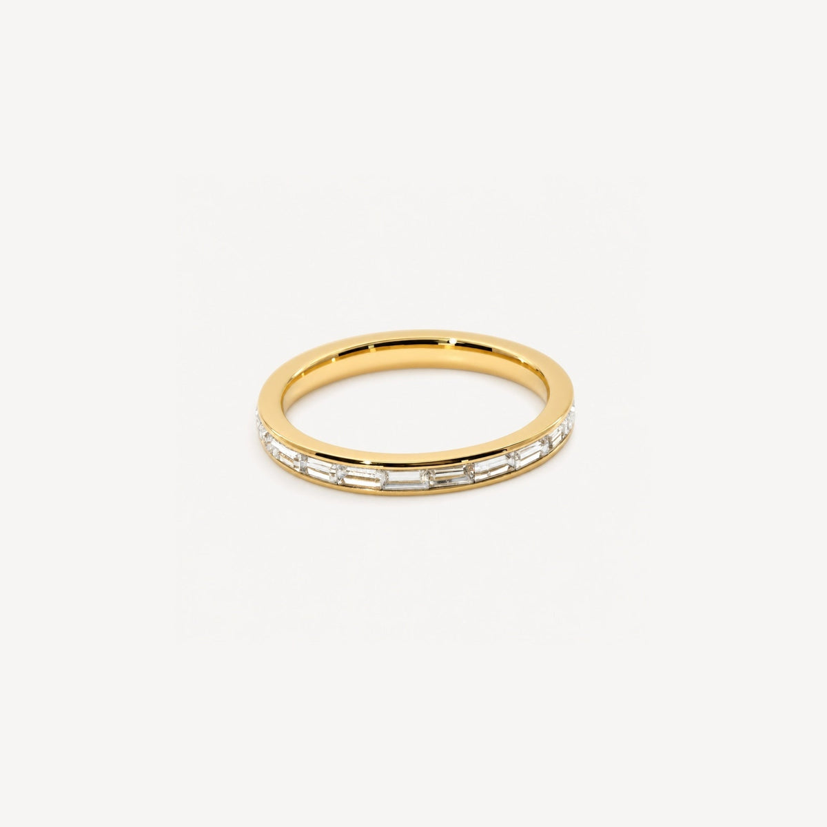 Crystal Slim Band Ring