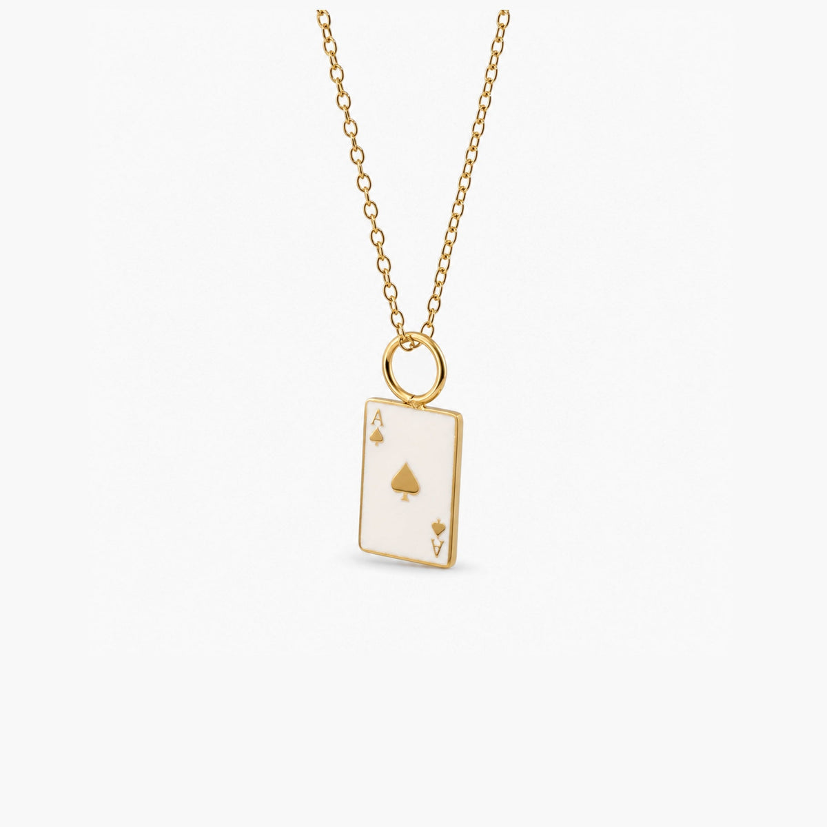 Dainty Poker Ace Necklace