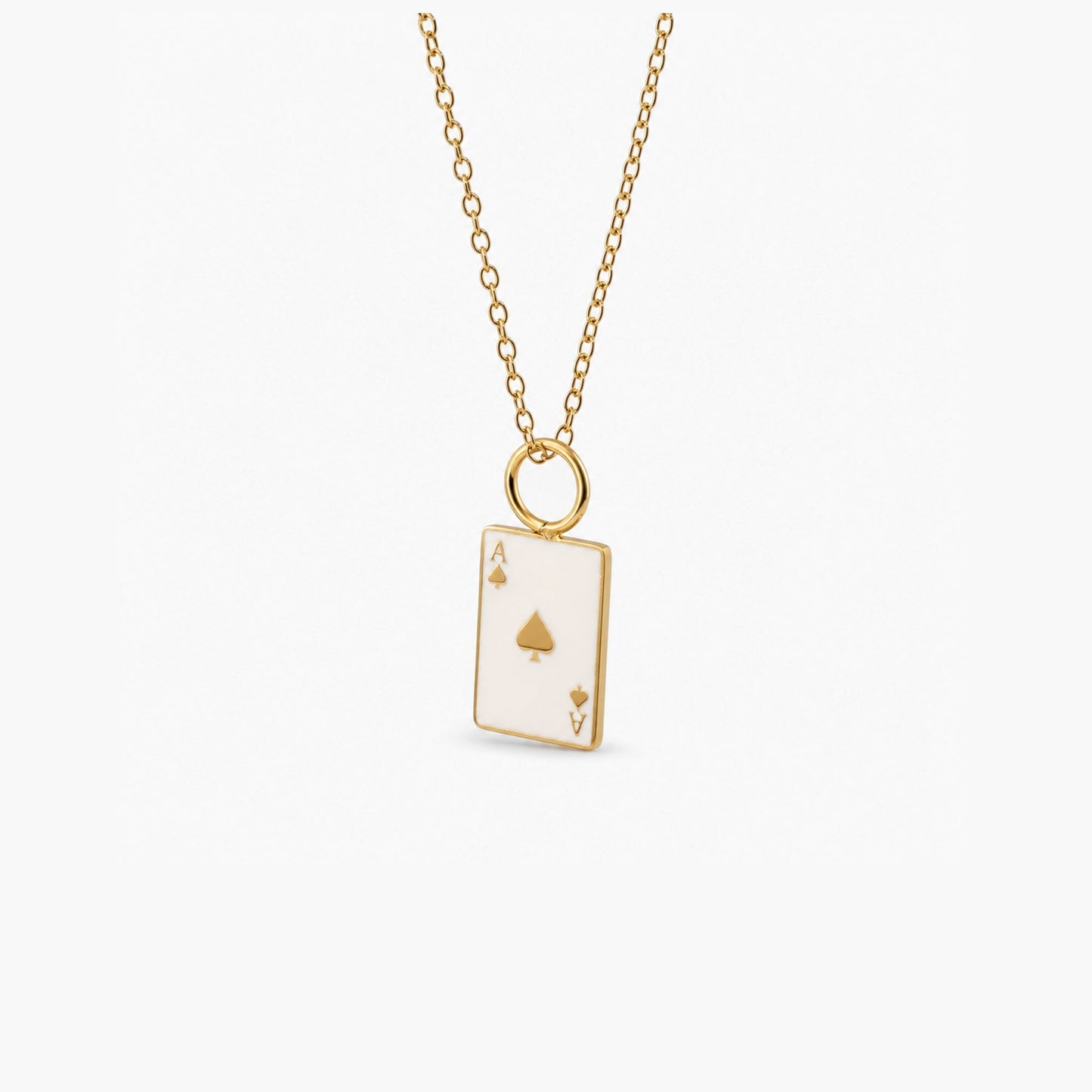Zarte Poker Ace Kette — Wasserdicht