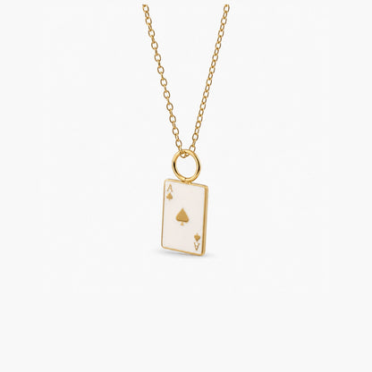 Zarte Poker Ace Kette — Wasserdicht
