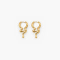 Gold-Dripping-Creolen — wasserfest, hypoallergen, 316L