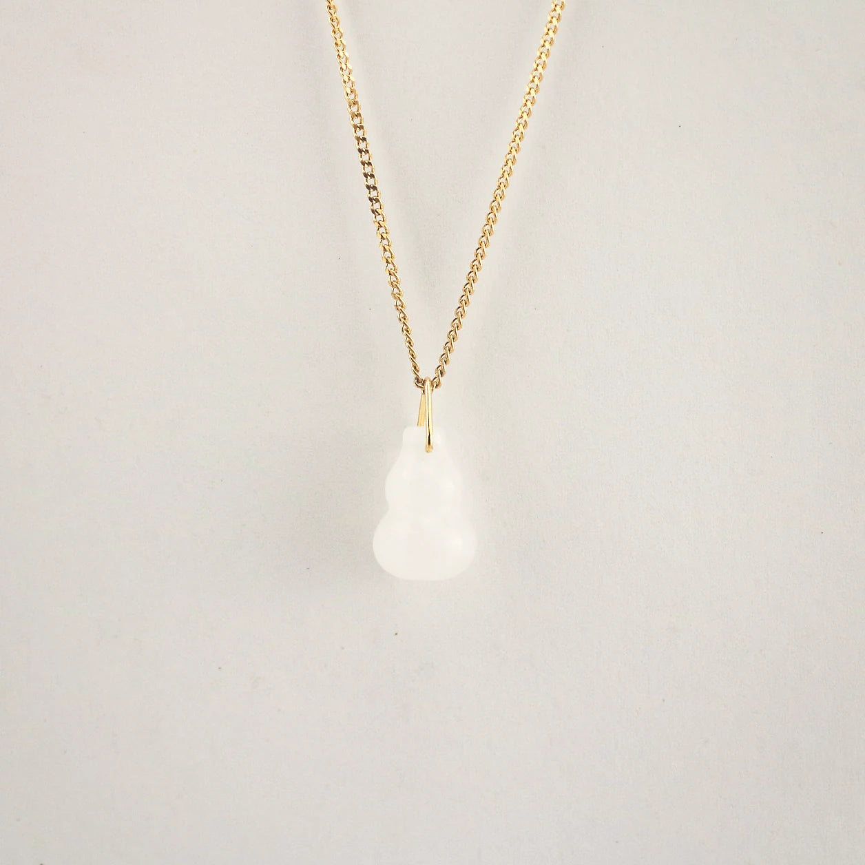 meideya jewelry white jade gourd pendant necklace