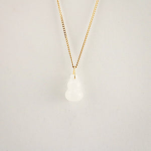 meideya jewelry white jade gourd pendant necklace